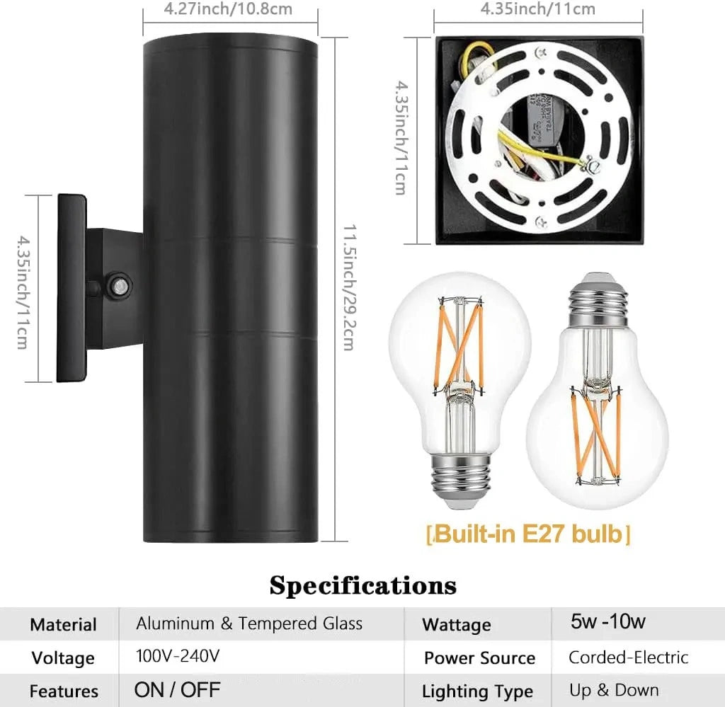 Beacon Dual-Head Outdoor Wall Light