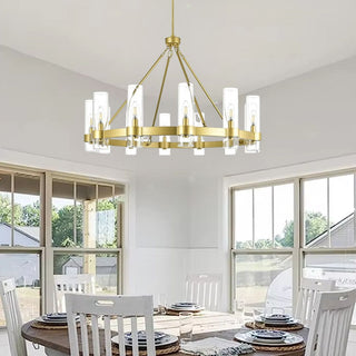 Esme Farmhouse Glass Chandelier Modern  Luxury Marble Base Table Lamp