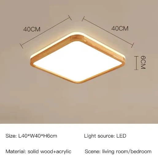 Ella Classic Wooden Ceiling Lamp