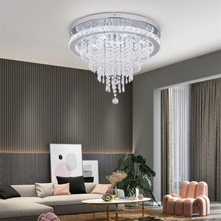 Emily Crystal Lamp Modern  Chic Glass Globe Pendant
