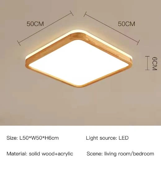 Ella Classic Wooden Ceiling Lamp