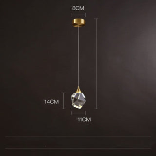 The Crystal Pendant Chic Modern  Handcrafted Artisan Ceiling Light