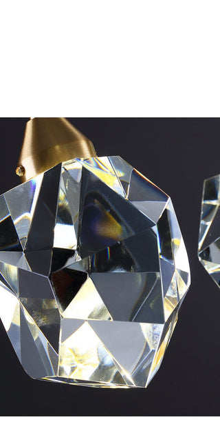 The Crystal Pendant Chic Modern  Handcrafted Artisan Ceiling Light