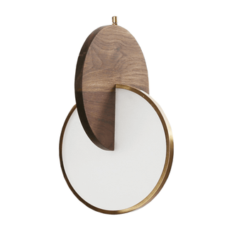 Amelia Oak Modern  Vintage Brass Accent Lighting