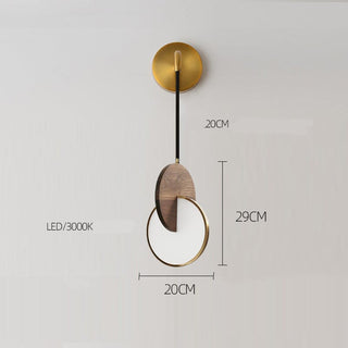 Amelia Oak Modern  Vintage Brass Accent Lighting