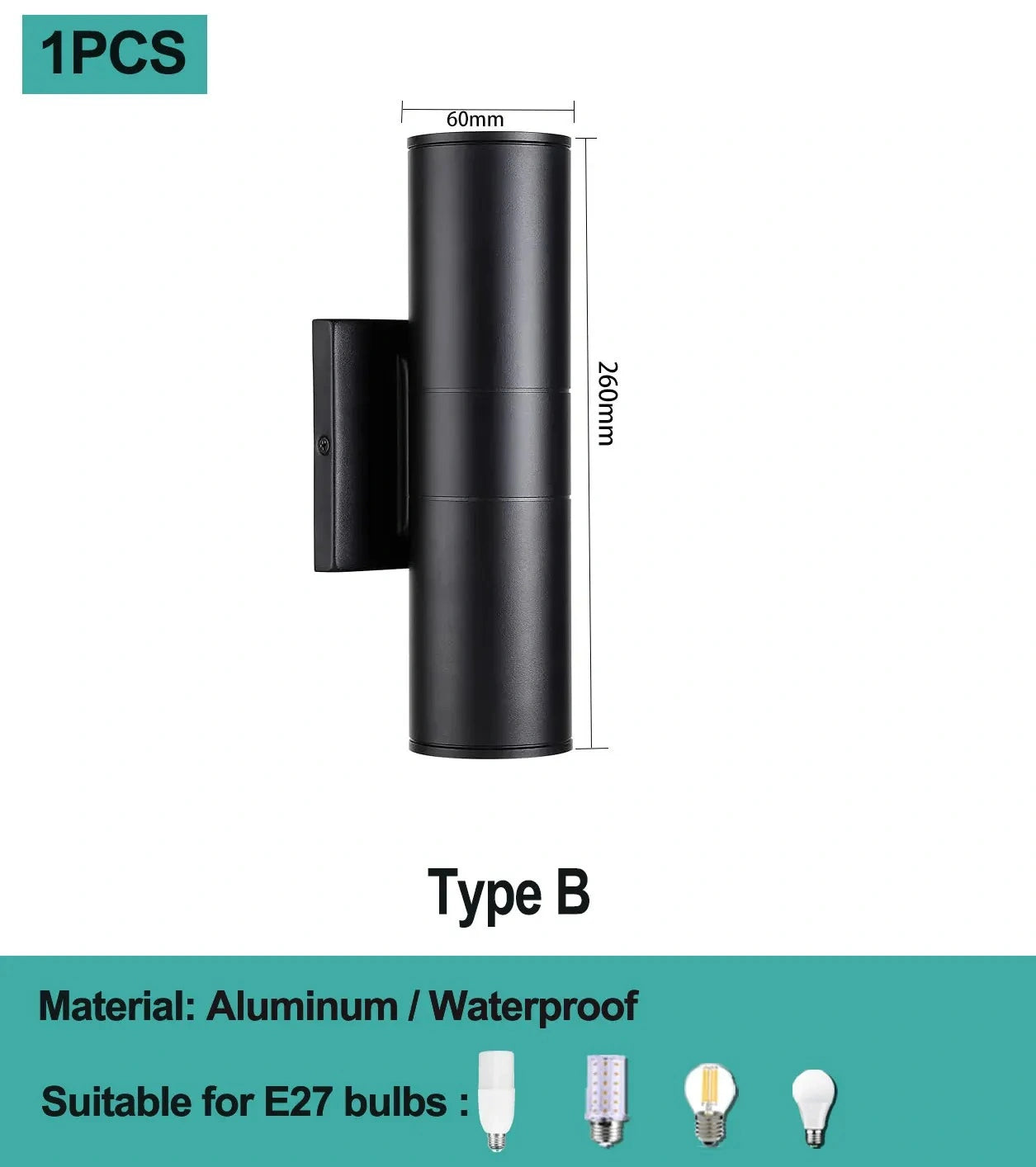 Beacon Dual-Head Outdoor Wall Light