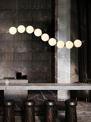 Vera Pearl Spiral Chandelier Opulent Modern  Sculptural Spiral LED Fixture
