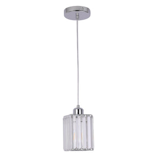 Modern Crystal Glass Pendant Light Modern  Sleek Linear Suspension Light