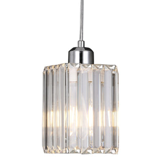 Modern Crystal Glass Pendant Light Modern  Sleek Linear Suspension Light
