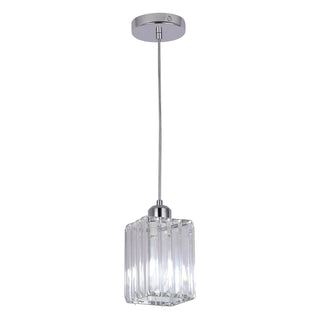Modern Crystal Glass Pendant Light Modern  Sleek Linear Suspension Light