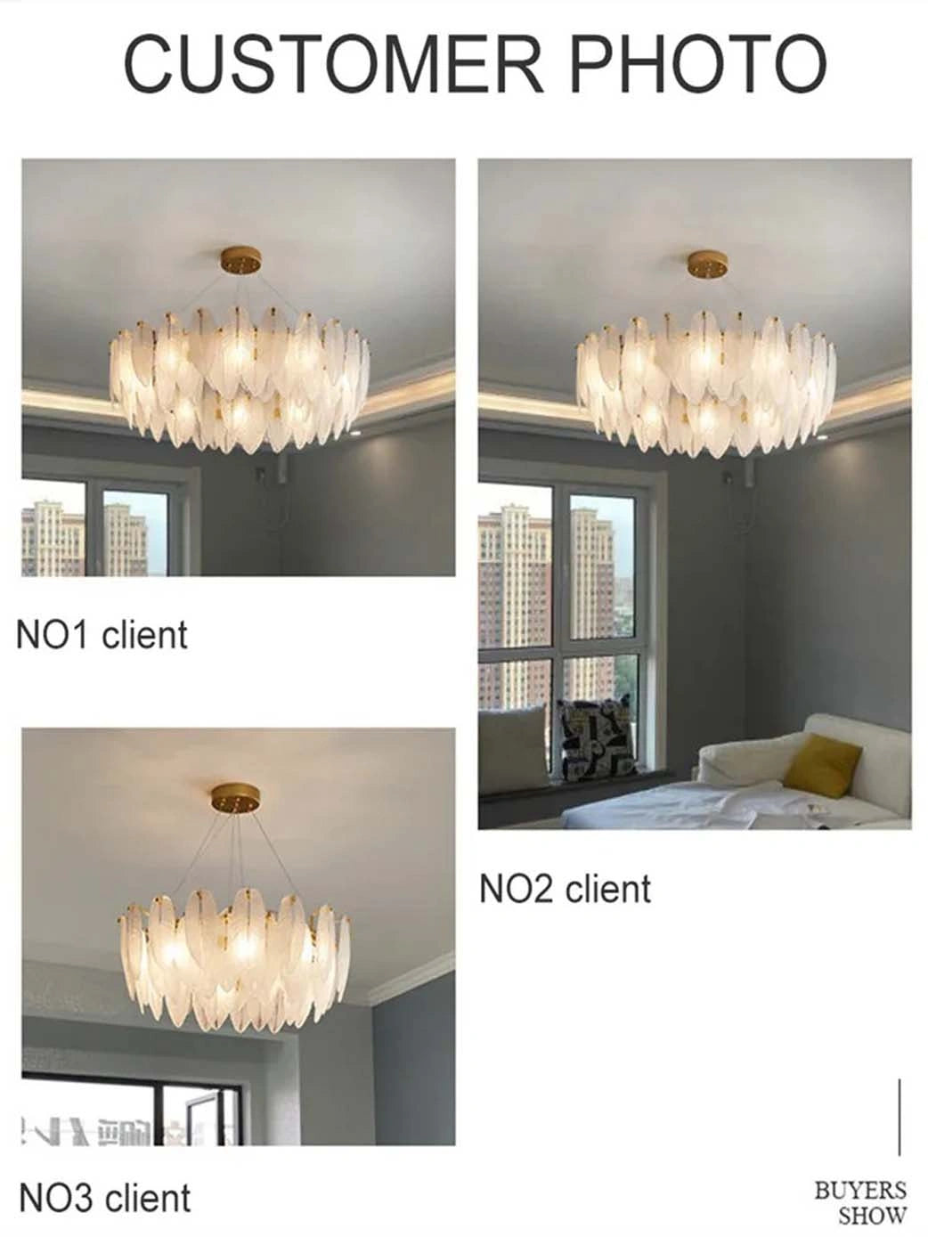 Zynella Modern LED Alloy Ceiling Chandelier