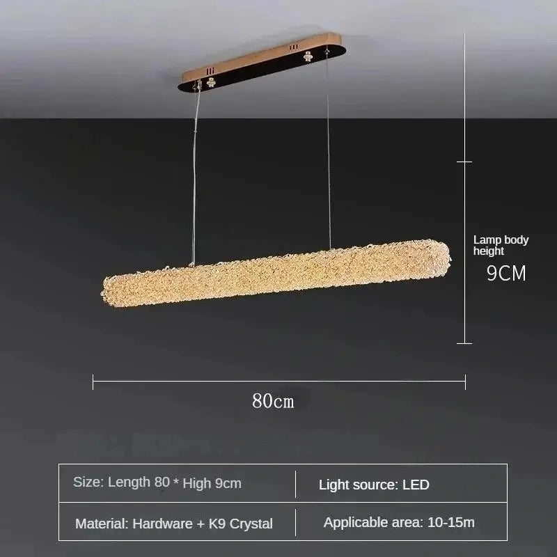 Zynella Nordic Silver & Gold Crystal Pendant Chandelier