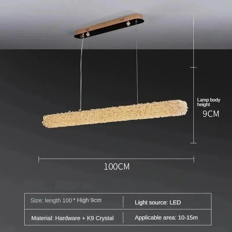 Zynella Nordic Silver & Gold Crystal Pendant Chandelier