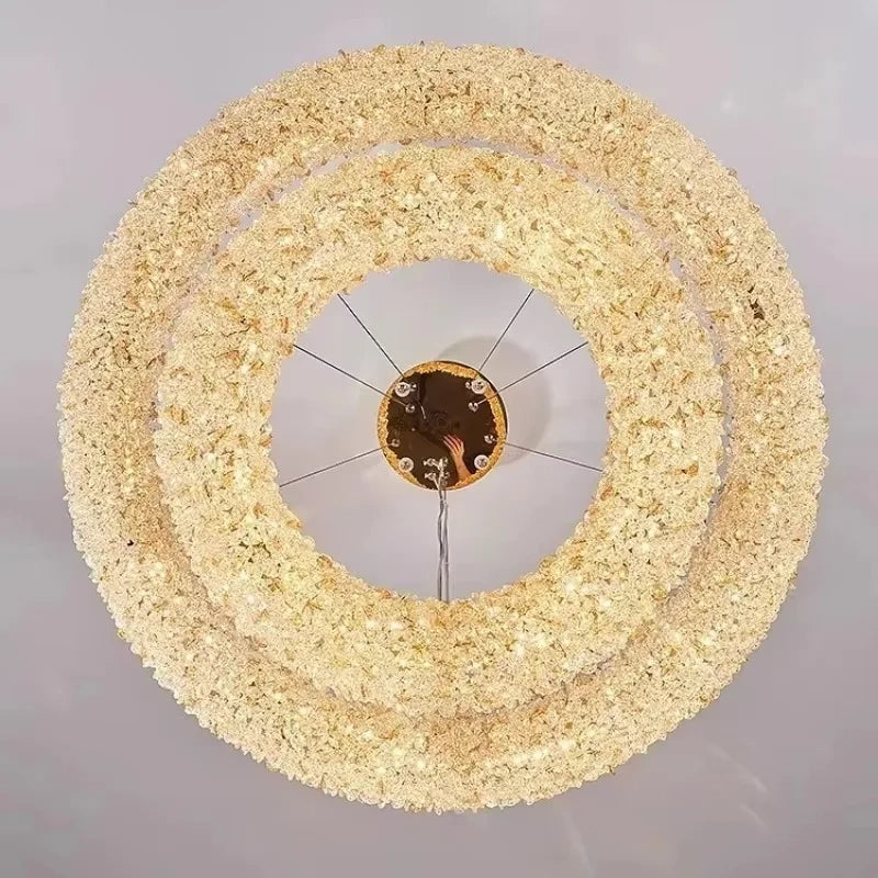 Zynella Nordic Silver & Gold Crystal Pendant Chandelier