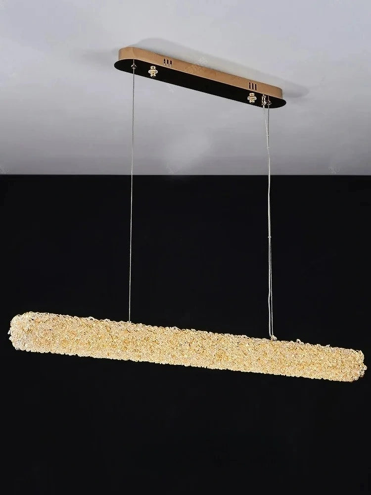 Zynella Nordic Silver & Gold Crystal Pendant Chandelier