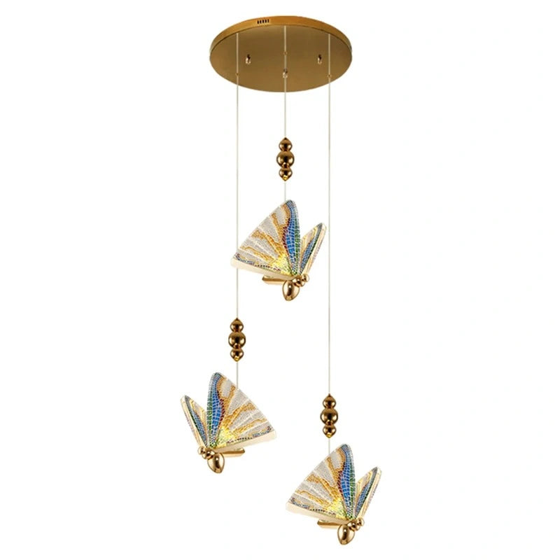 Zynella Colorful Acrylic Butterfly Pendant Light