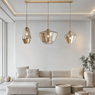 Monica Designer Glass Pendant Modern  Chic Glass Globe Pendant