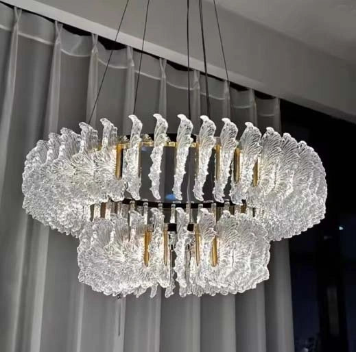 Zynella French Acrylic LED Pendant Chandelier