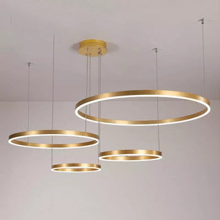 Circular Luna Lamp Modern  Handcrafted Artisan Ceiling Light
