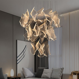 Levya Chandelier Modern  Minimalist Round Flush Mount