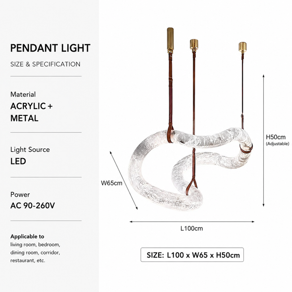 Zynella Alabaster Marble Pendant Chandelier