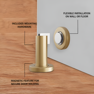 Zynella Door Stop Modern  Ultra Slim LED Panel Lighting
