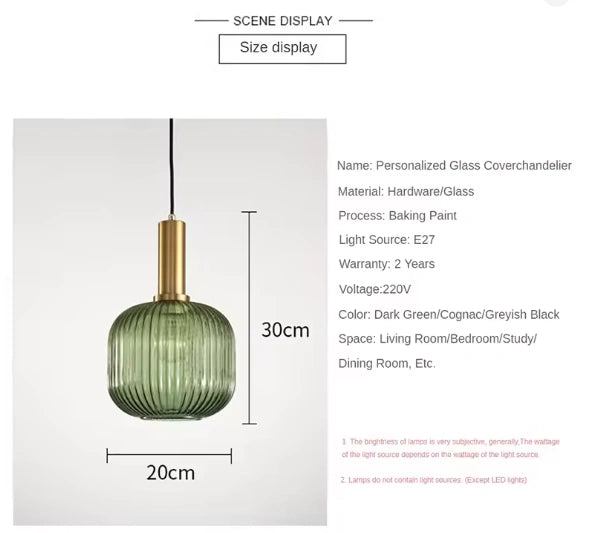 Liora Fluted Glow Pendant