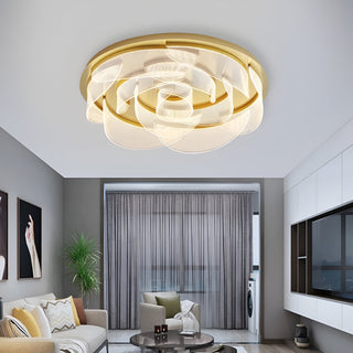 Minimalist Petal Ceiling Chandelier Modern  Art Deco Inspired Illumination