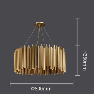 The Gold Nest Chic Modern  Sculptural Spiral LED Fixture