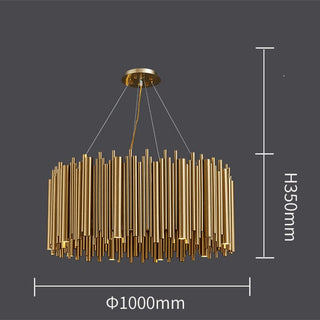 The Gold Nest Chic Modern  Sculptural Spiral LED Fixture