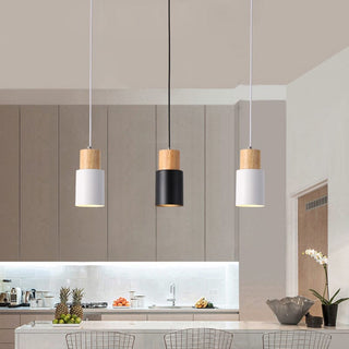 Elsa Wooden Pendants Modern  Scandinavian Wooden Accent Light
