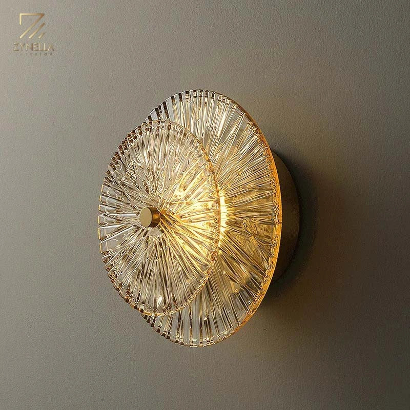 Zynella Glass Post-Modern Wall Light