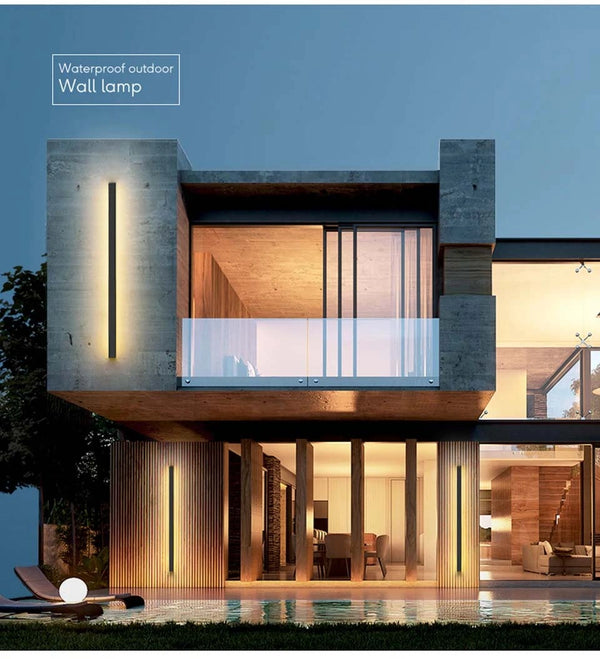 Zynella Linear: The Architectural Outdoor LED Sconce (IP65 Waterproof)