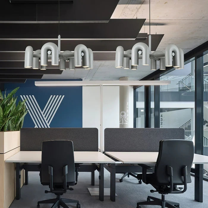 Zynella Nordic Macarone U-Shaped LED Chandelier