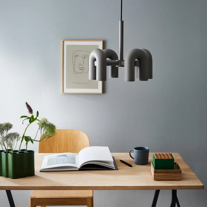 Zynella Nordic Macarone U-Shaped LED Chandelier