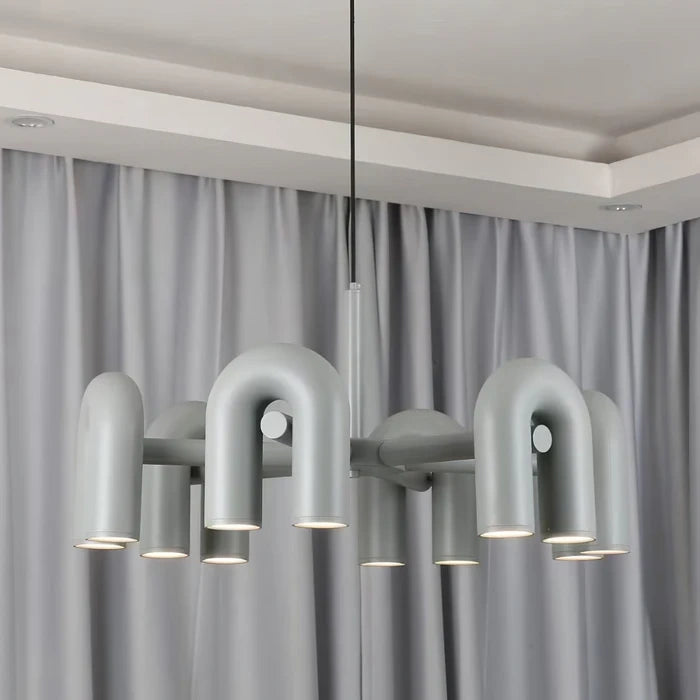 Zynella Nordic Macarone U-Shaped LED Chandelier