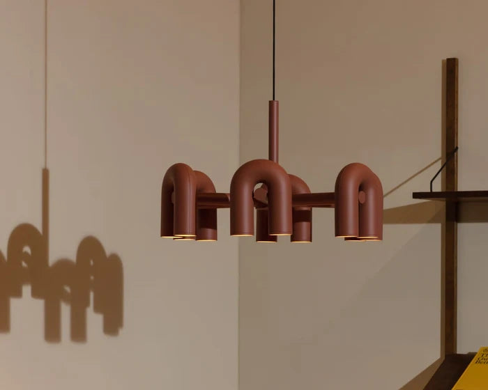 Zynella Nordic Macarone U-Shaped LED Chandelier