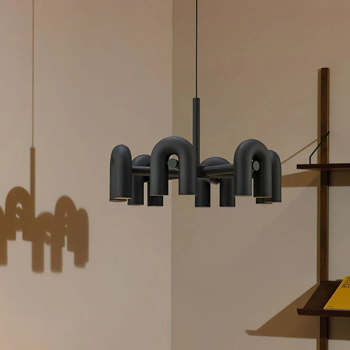 Zynella Nordic Macarone U-Shaped LED Chandelier