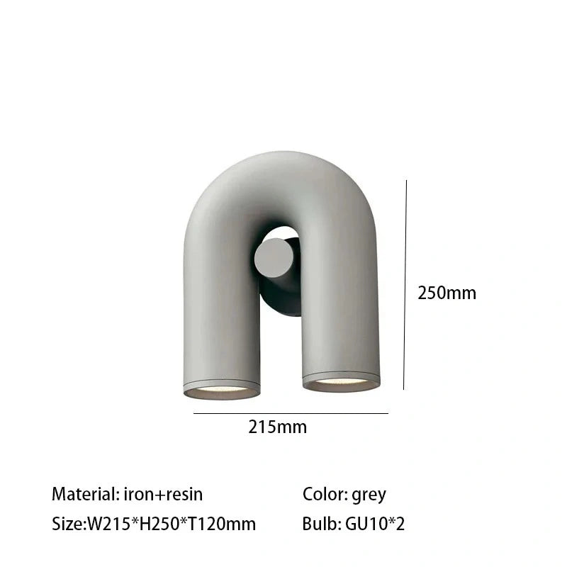 Zynella Nordic Macarone U-Shaped LED Chandelier