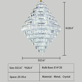 Hilton Chandelier Modern Geometric Design Lamp