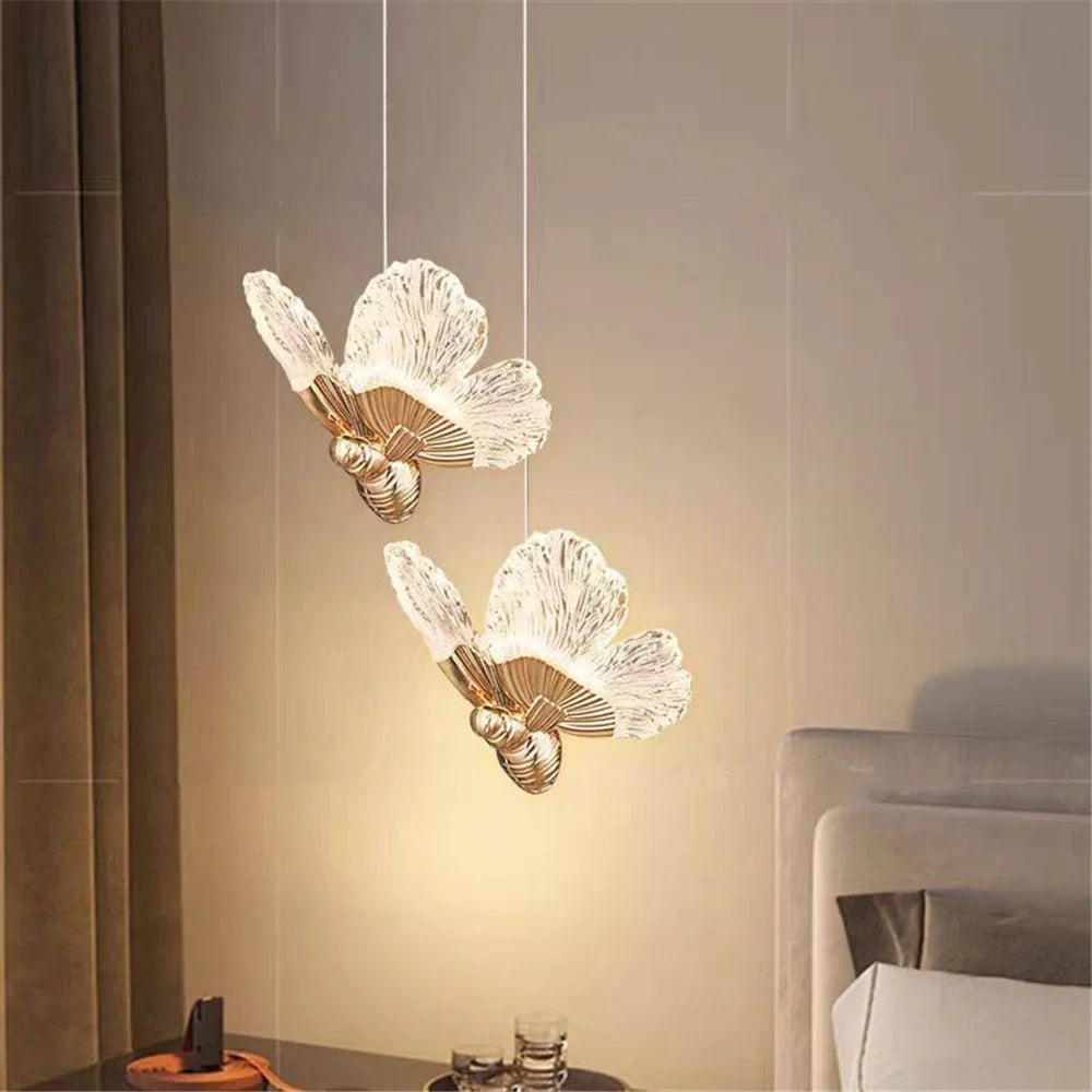 Zynella Modern Acrylic Butterfly LED Pendant Light