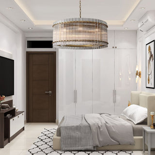 Regal Gleam Crystal Chandelier Stylish Modern  Contemporary Crystal Statement Fixture