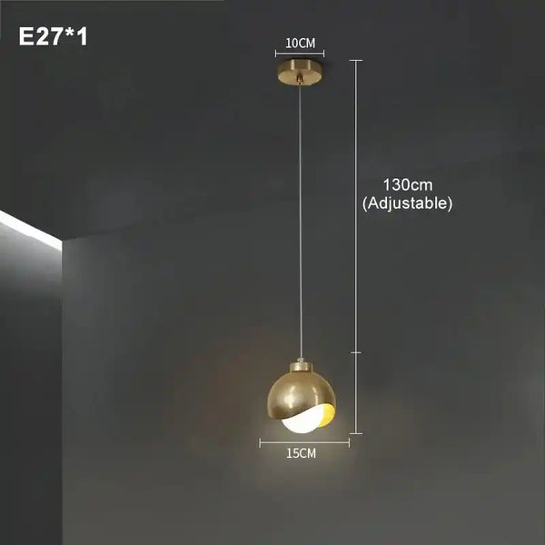 Zynella Gemini: Nordic Double-Head Crystal Pendant
