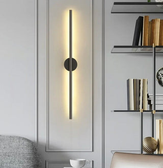Zynella Black Tube Wall Lamp Modern Geometric Design Lamp