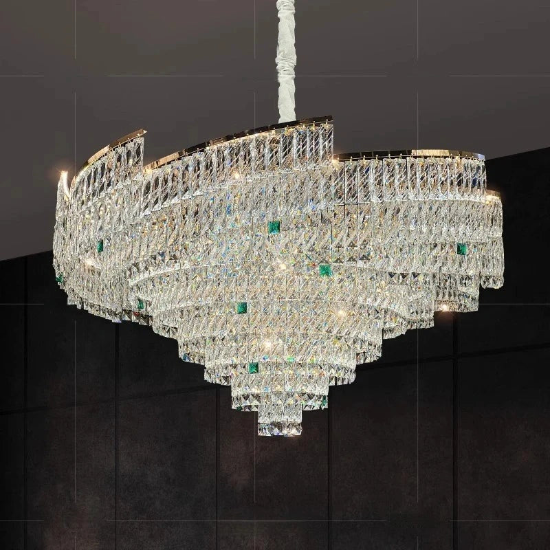 Zynella Luxury European Crystal Pendant Light