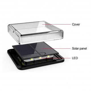 Solar LED Square floor Lights Artistic Modern  Sleek Linear Suspension Light