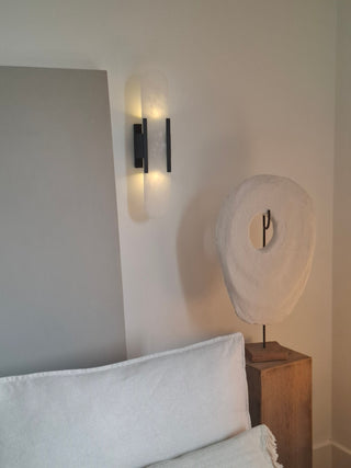 Royal Marble Wall Lamp Opulent Modern  Art Deco Inspired Illumination