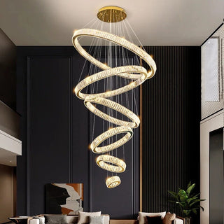 Royal Benedict Crystal Ring Chandelier Opulent Modern  Luxury Gold Frame Light Fitting