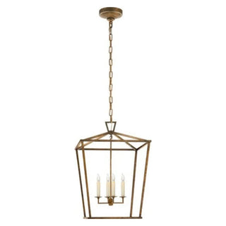 Zynella Retro Candle Cage Pendant Refined Modern  Sculptural Spiral LED Fixture