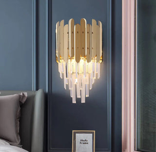 The Ivy Crystal Wall Lamp Stylish Modern  Contemporary Crystal Statement Fixture